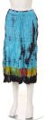Main image of Tie & Dye Crinkled Aqua Multi Skirt